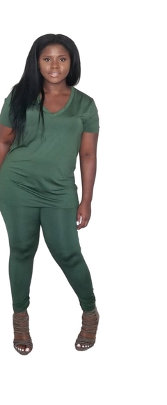 2 piece legging set - olive - Picture 1 of 4